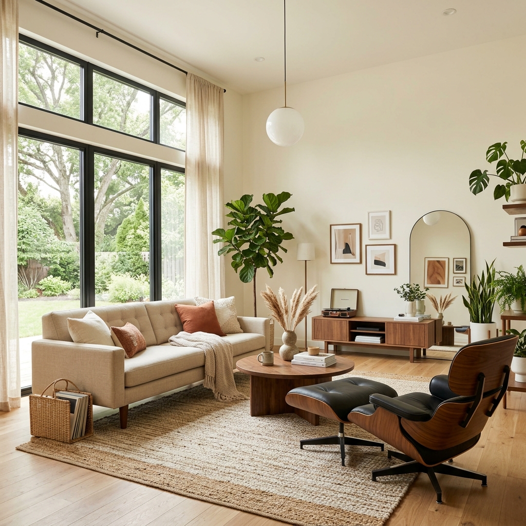 Beautifully curated modern furniture display