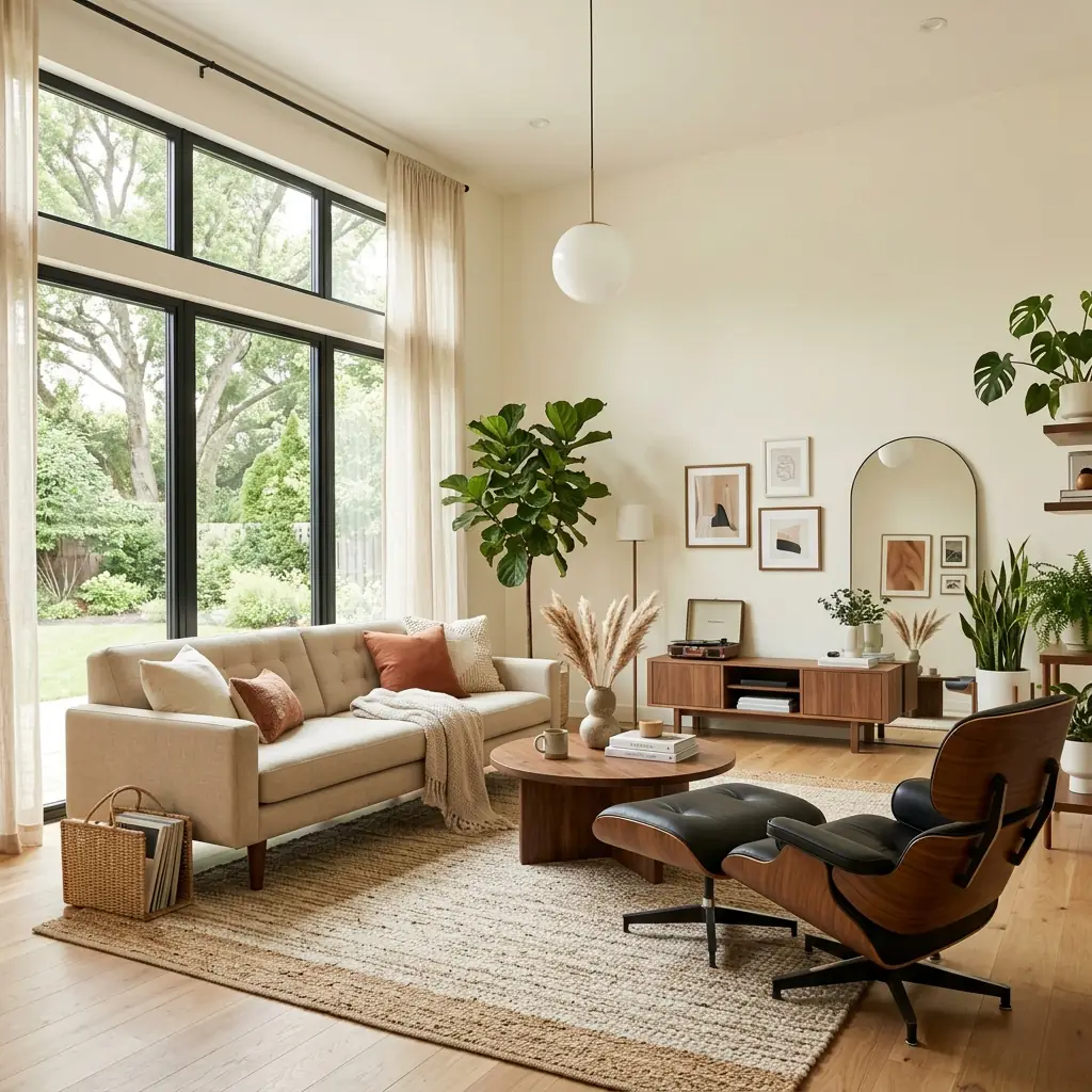 Beautifully curated modern furniture display